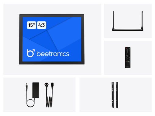 15 Inch Monitor Metal (4:3)
