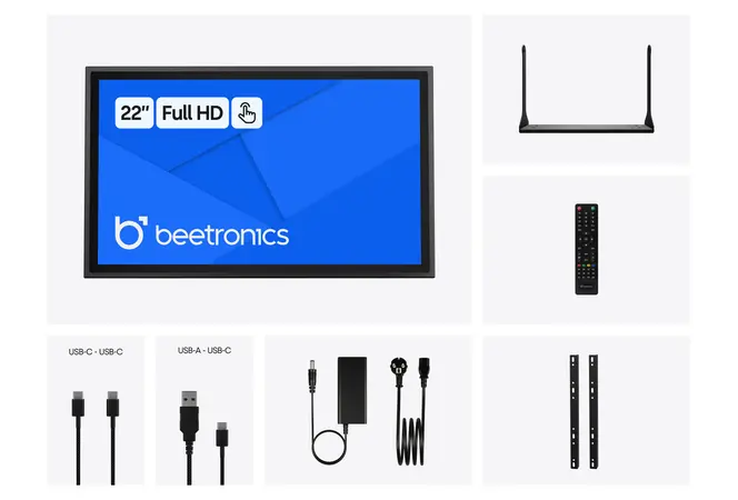 22 Inch Touchscreen Metal