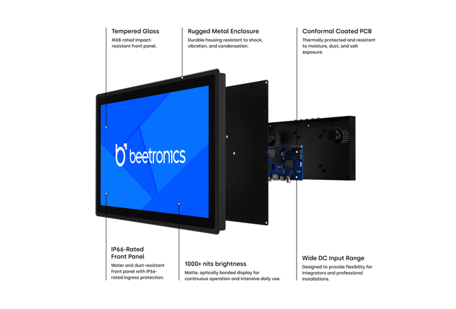 22 Inch Touchscreen Metal (High Brightness)