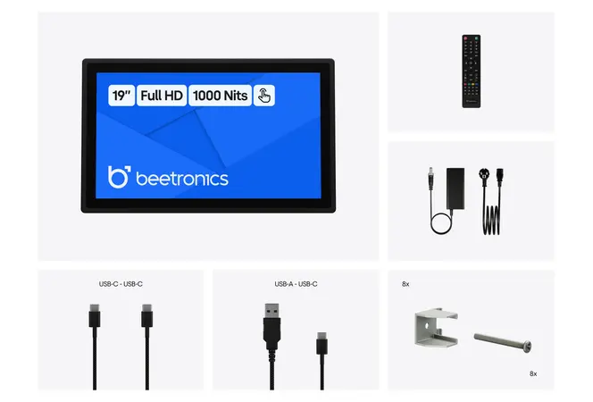 19 Inch Touchscreen Metal (High Brightness)
