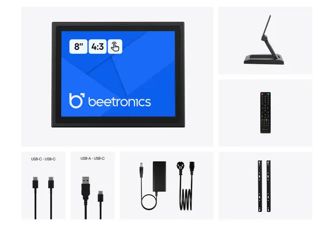 8 Inch Touchscreen Metal (4:3)