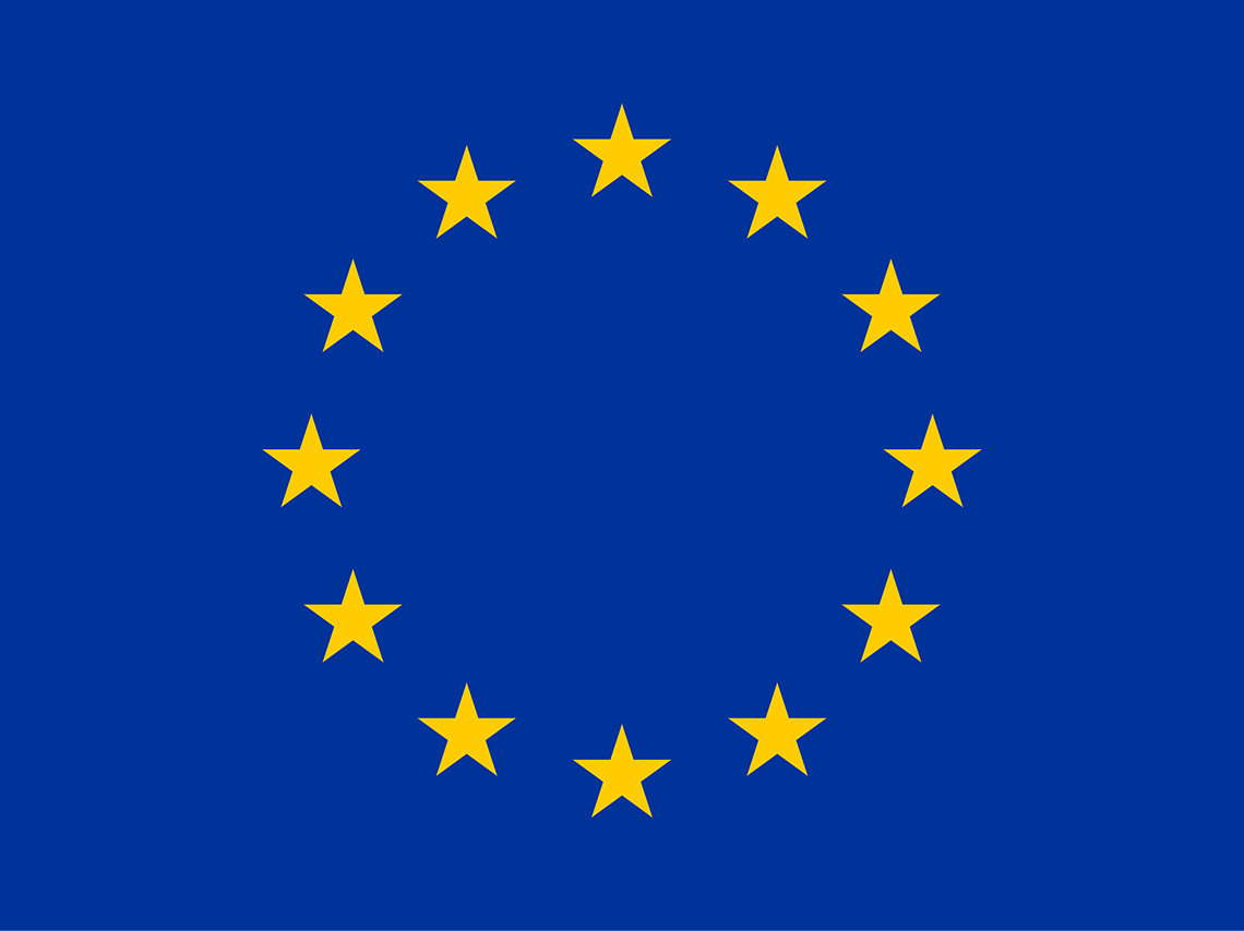 European Union flag with twelve yellow stars on a blue background, symbolizing EU unity, legislation, and regulatory standards.